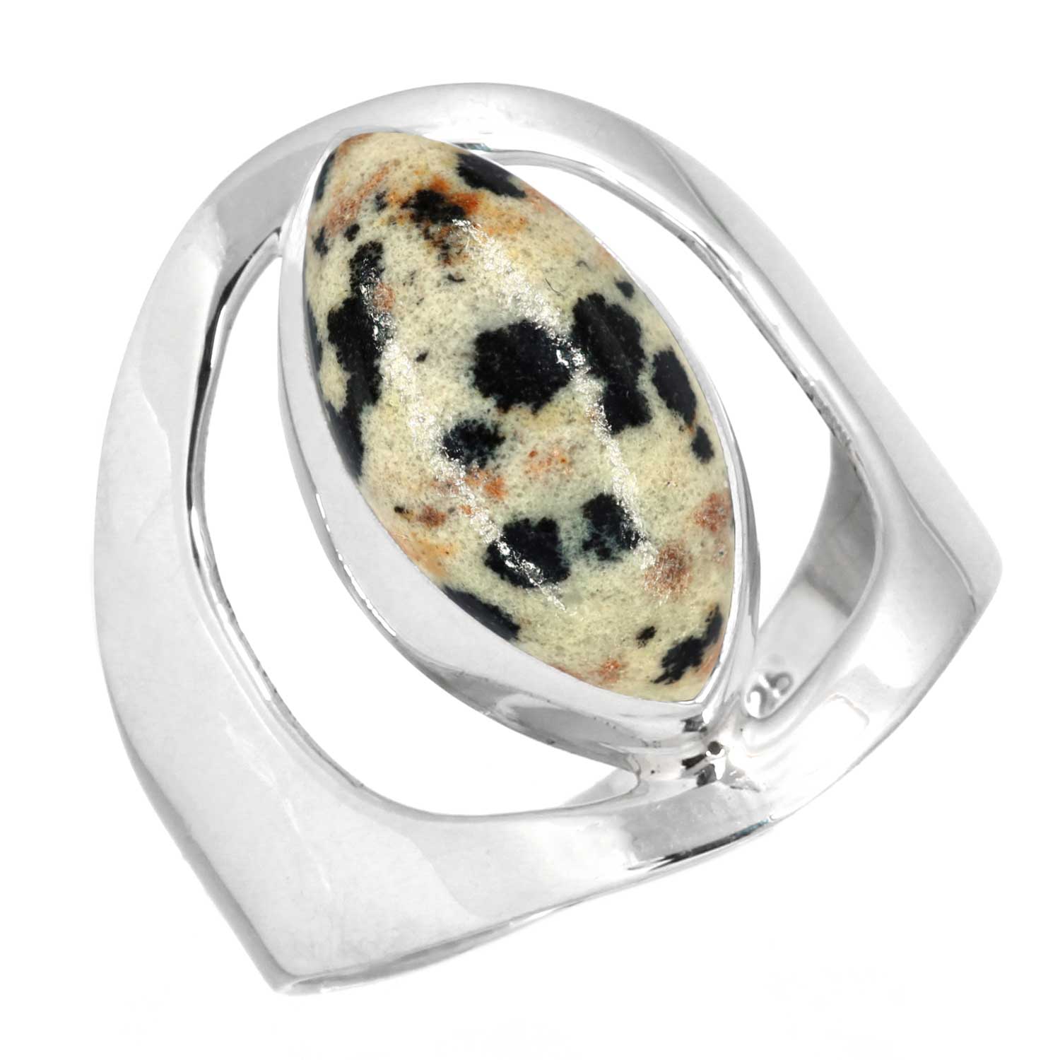 

Кольцо из стерлингового серебра 925 пробы Женское с драгоценным камнем Ручной работы Ювелирное изделие Подарок на Новый год Сумасшедший кружевной агат Далматин Дендрит Опал Эвдиалит Говлит Яшма К2 Бохо 13