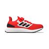 adidas Pureboost 22 Low Top Running Shoes White Red Children Aged 3 7 Years Old GZ2602