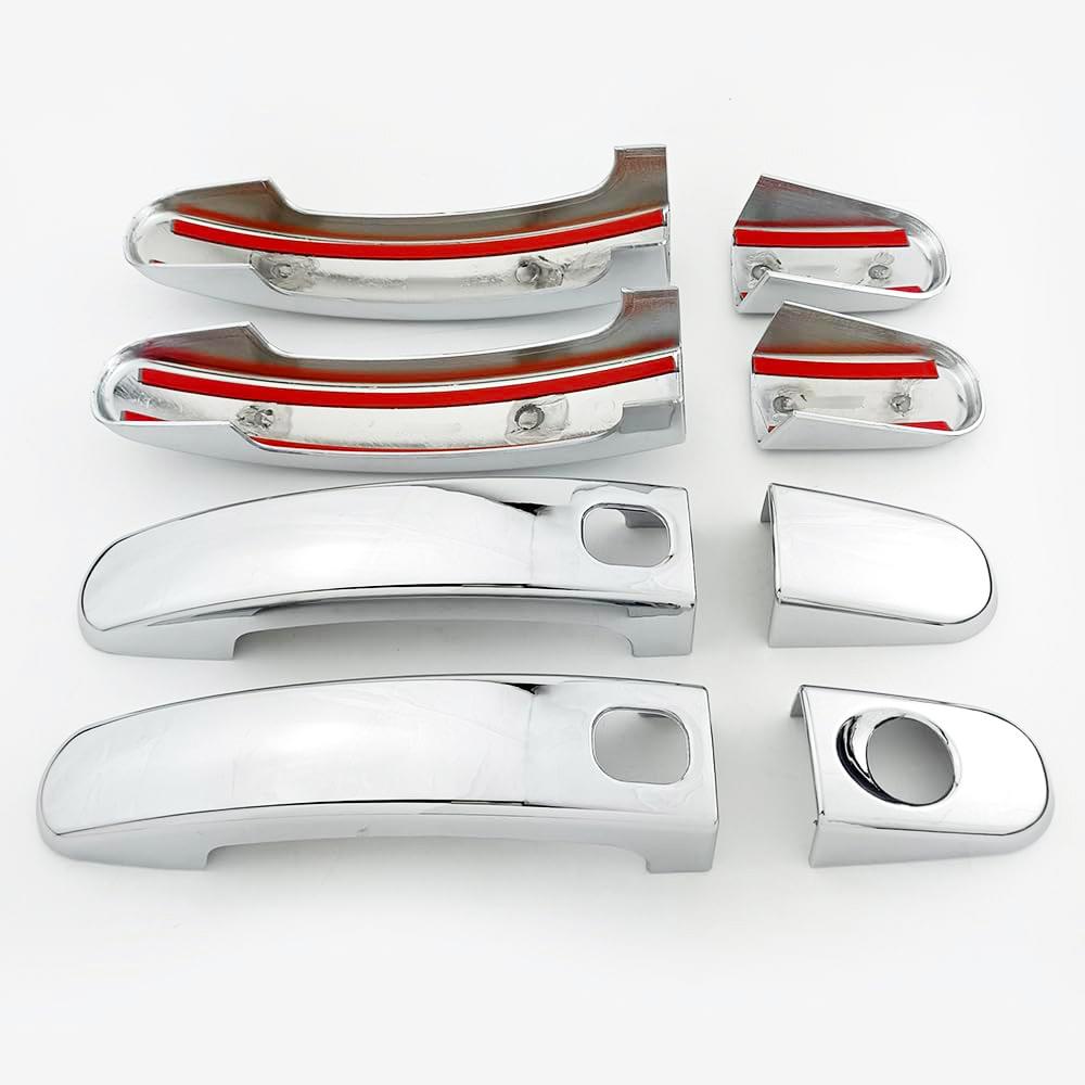 Set mit 8 Chrom-Türgriffabdeckungen für Ford Escape 13-19 Focus 12-18 C-Max 13-18