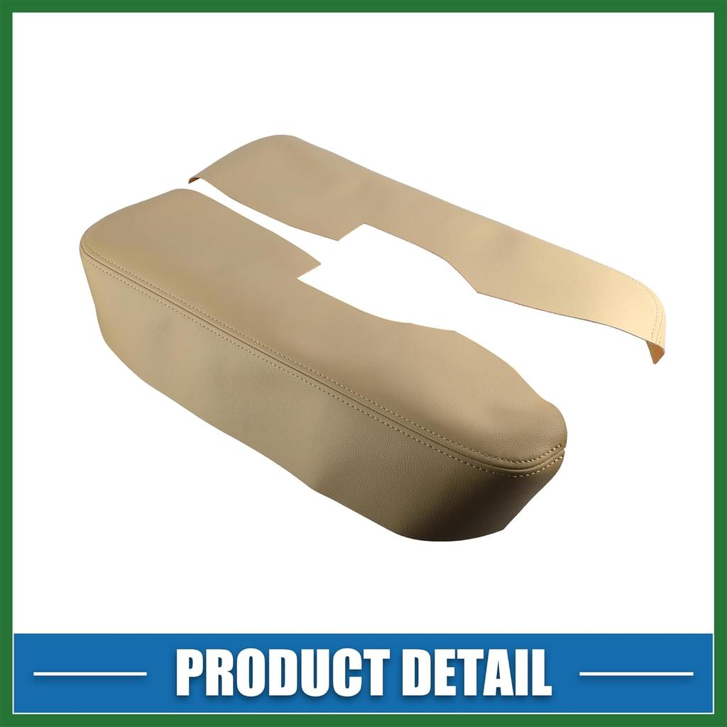 Motoforti Auto Vordertürverkleidung Armlehnenabdeckung Innenraumtürleisten für Acura TL 2009-2014 Beige 1 Paar Langlebig