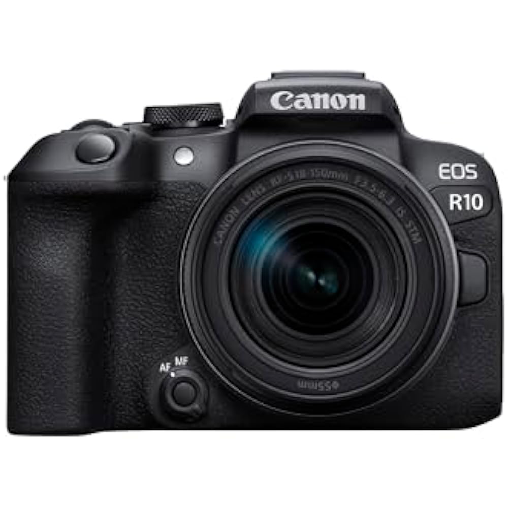 Canon Mirrorless SLR EOS R10 Lens Kit (RF-S18-150) Black/APS-C/EOSR10-18150ISSTMLK