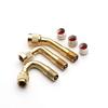 YFFSFDC Motorcycle Air Valve 45°+ 90°+ 135° Extension L Shape Air Valve for Motorcycle Air Valve (3 Pack) (Gold)