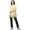 Aurelia Damen Uni A-Linien Kurti | V-Ausschnitt Kurti für Damen | Uni Kurti für Damen | Schöner Regular Fit Kurti für Damen