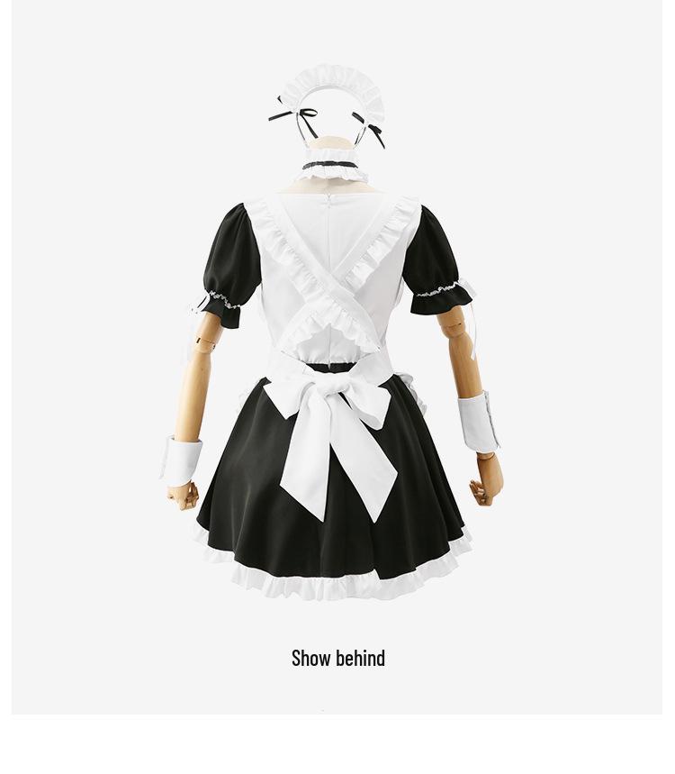 Yosuga No Sora Kasugano Sora Anime Maid Cosplay Costume - Black and White