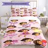 Set Biancheria da Letto Dora l'Esploratrice Copripiumino Traspirante con Federe Biancheria da Letto Decorativa per Camera da Letto Decorazione Casa Regalo di Compleanno