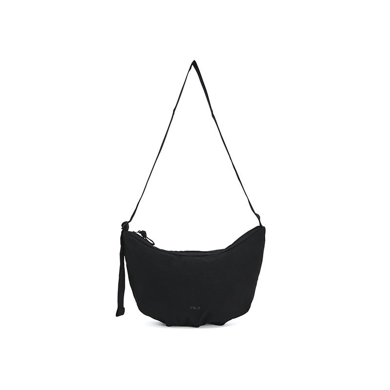 New FILA Fitness Fabric Crossbody Bags Women's Pitch Black A13W531165FBK