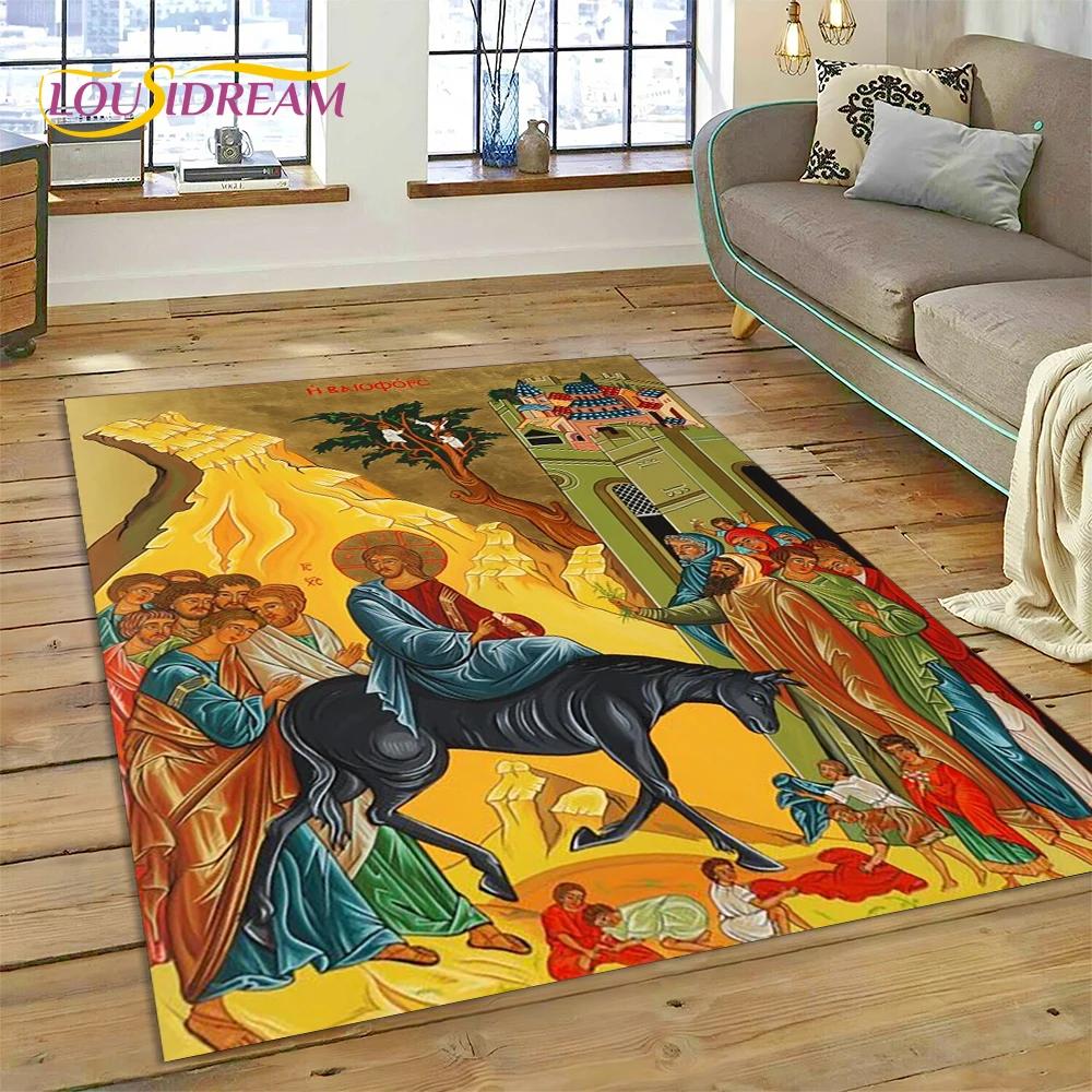 Cartoon Africa Ethiopian Custom Painting Art Carpet Rug for Bedroom Living Room Home Sofa Decoration,kids Large Decor Floor Mat
