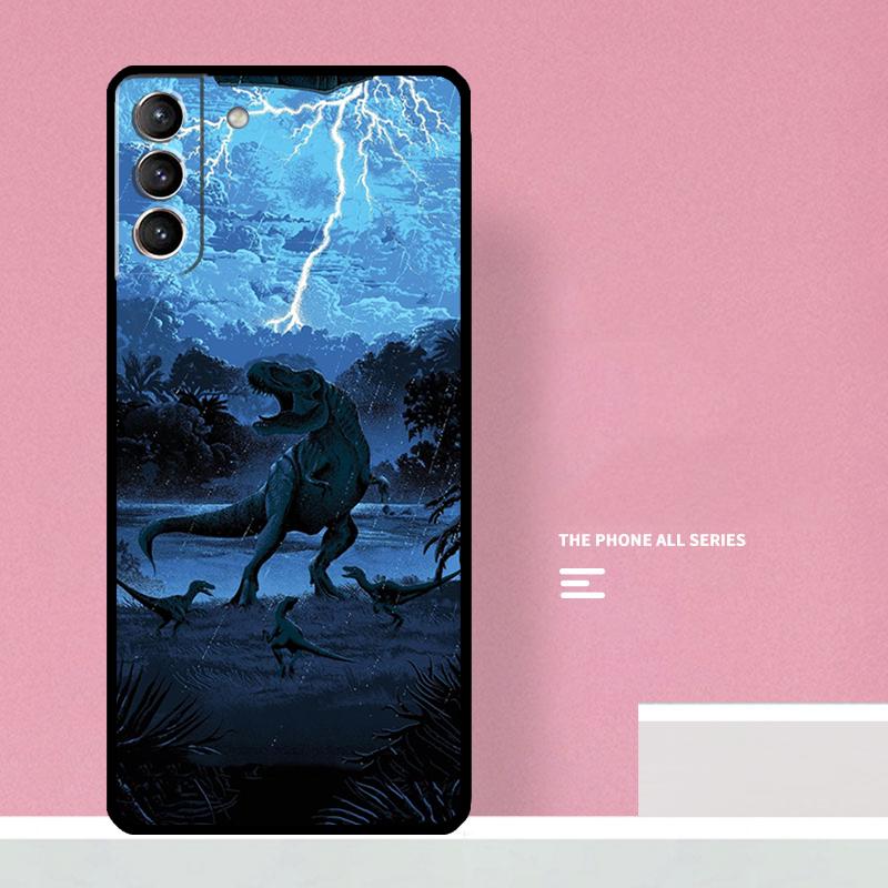 Jurassic Dinosaur Phone Case For Samsung Galaxy S25 S26 Ultra S20 S21 S22 S23 S24 Plus S10 S25 FE Cover Coque