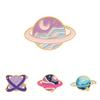High-quality Alloy Colorful Planet Brooch Cosmic Star Pin For Fashion Lovers