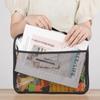 Large Capacity PVC Transparent Mesh Storage Bag Waterproof Casual Makeup Storage Zipper Bag Portable Toy Packaging Organizer