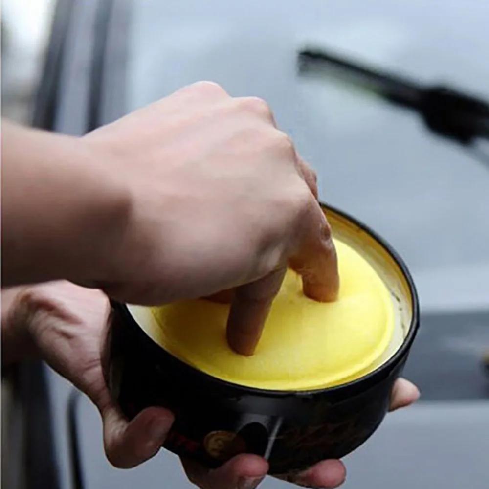Round Car Waxing Polish Wax Foam Sponge High Density Applicator Pads Cleaning Sponge Auto Detail Washing Car Cleaning Tool