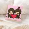 Cute M-Monchhichis-S Throw Pillow Covers Pattern Cushion Cover Suitable For Sofa Bedroom Car Pillow Cover