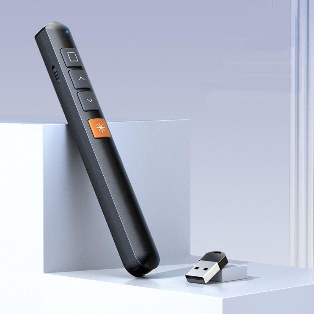 

2.4GHz Wireless Presentation Clicker Infrared Remote Presenter Remote Controller Office Teaching чёрный
