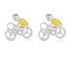 Gemelos para Hombre con Forma de Bicicleta Botón de Manga de Montar en Bici Para Camisa Traje Esmoquin Decoración de Blusa