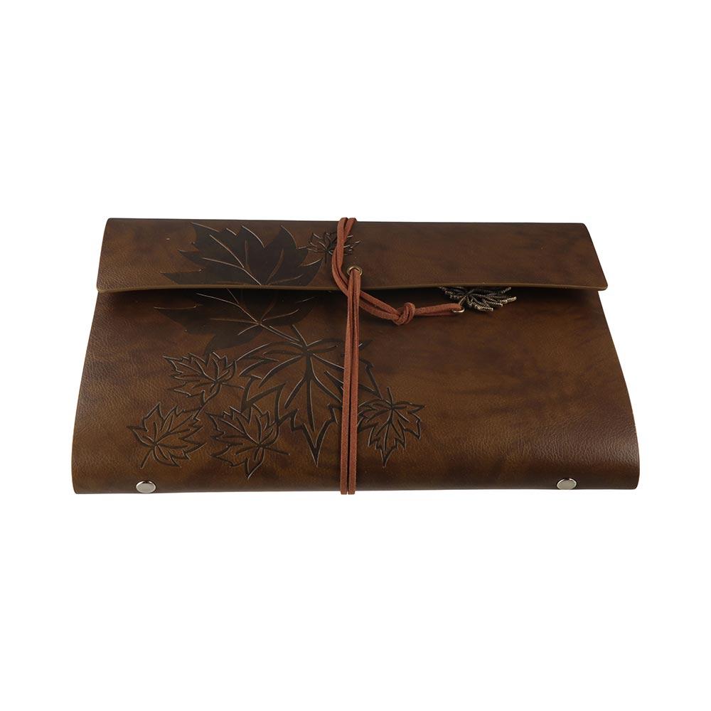 Kraft Paper Travelers Vintage Notebook A7/A6/A5 Retro Notebook PU Leather Kraft Notebook  Planners