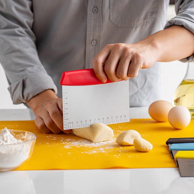 Stainless Steel Dough Scraper & Noodle Cutter Set