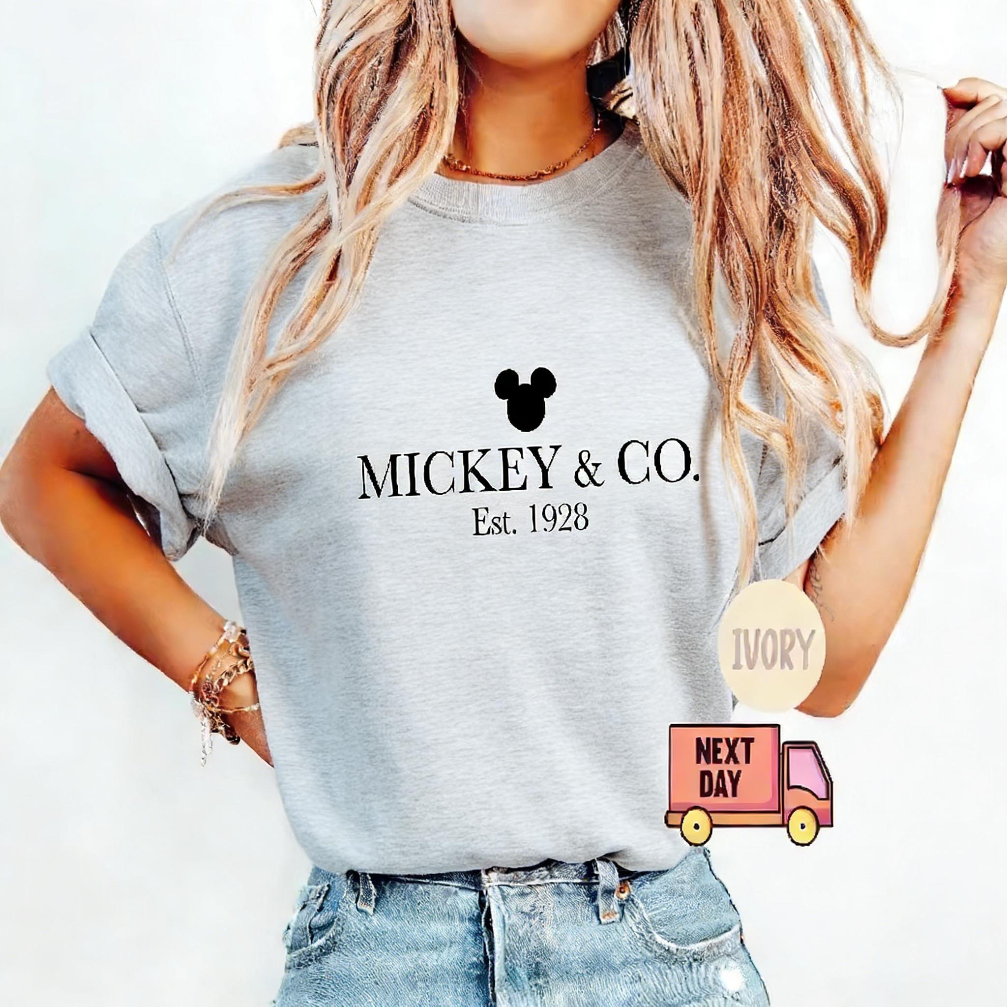 

New Mickey TShirt Y2K Letter Highend Fashion Highquality Printed Womens Short Sleeve Loose Casual TShirt S