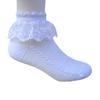1Pair Socks Solid Color Anti-skid Cotton Baby Girls Lace Socks for Dancing