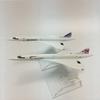 Jason Tutu 16cm Concorde Airplane Model Aircraft Diecast Model Metal 1:400 Airplane Air Bus A380 Toy Gift Collection