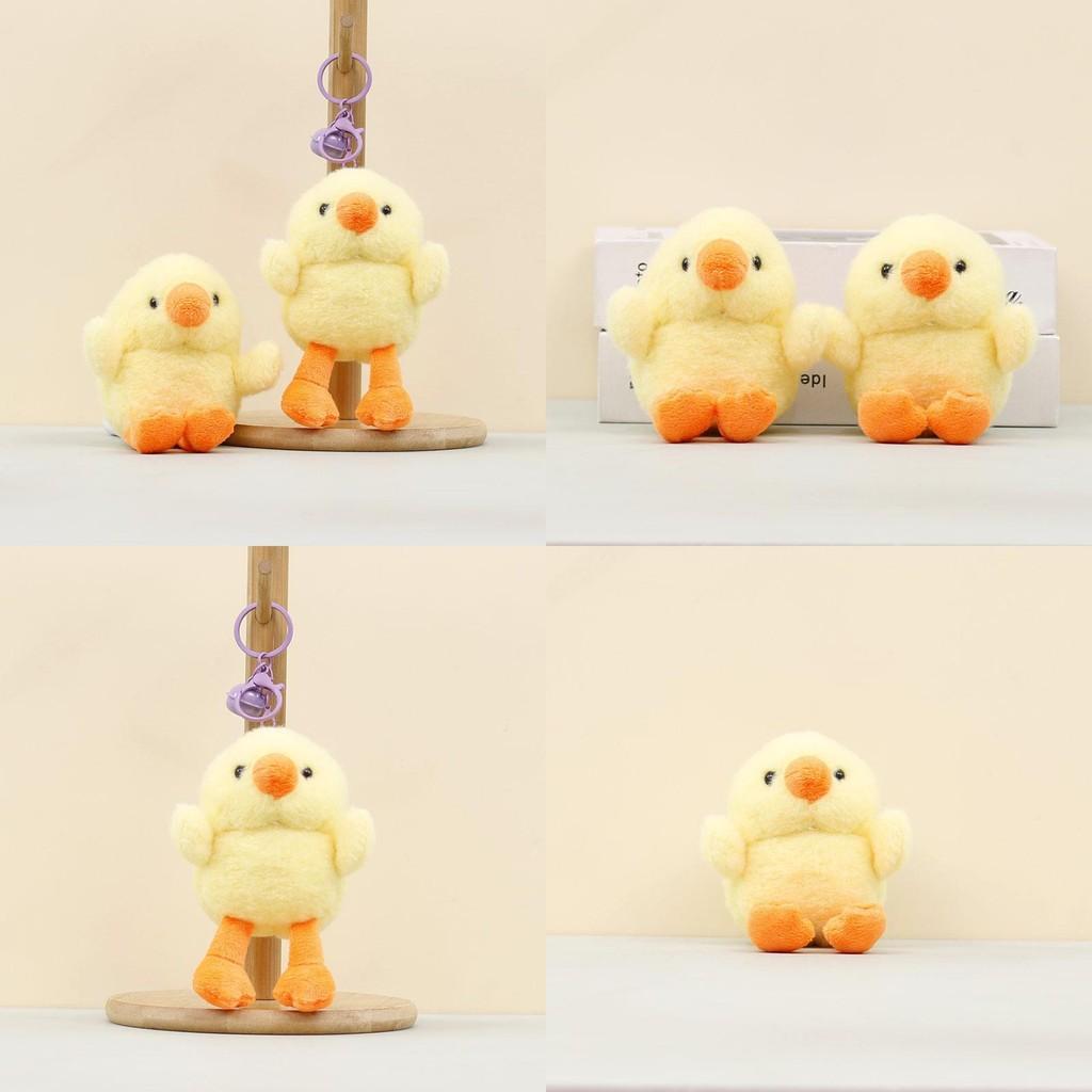 Adorable Small Yellow Chicken Plush Doll With Key Holder For Kids And Teens