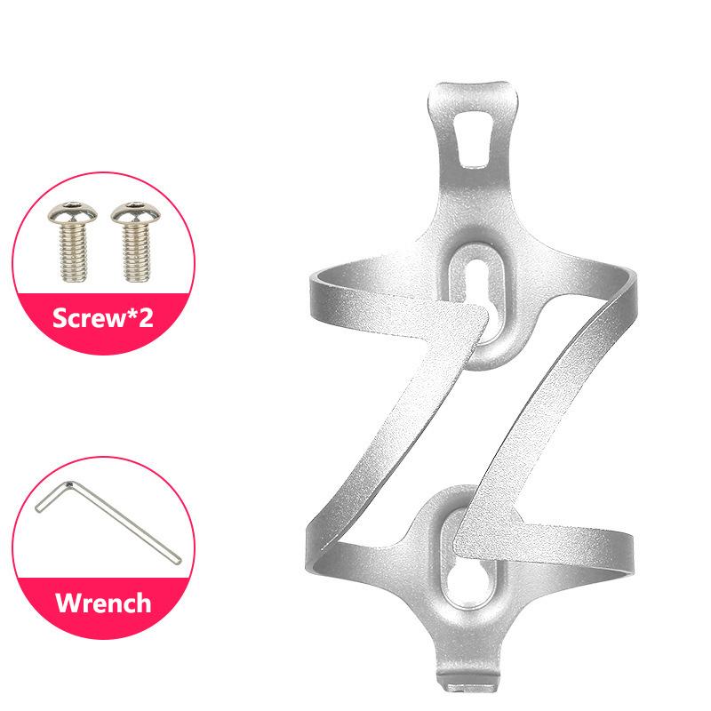 Aluminum Alloy Bike Water Bottle Cage One-Piece Molding Lightweight Durable Bicycle Bottle Holder