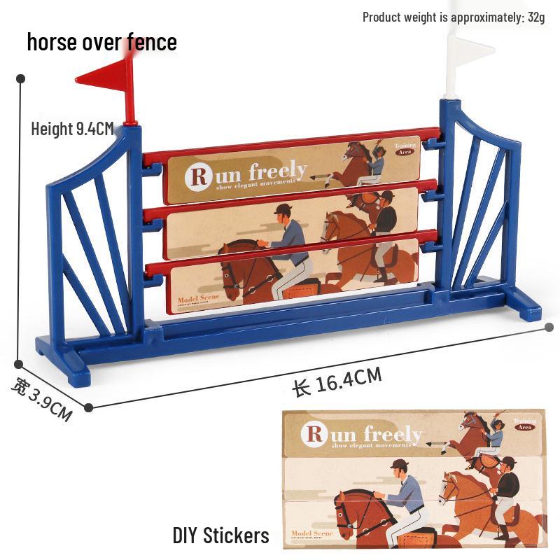 Farm Animal and Human Figures Playset with Fences: Rabbit, Sheep, Donkey, Cow - Parent-Child Simulation Toy
