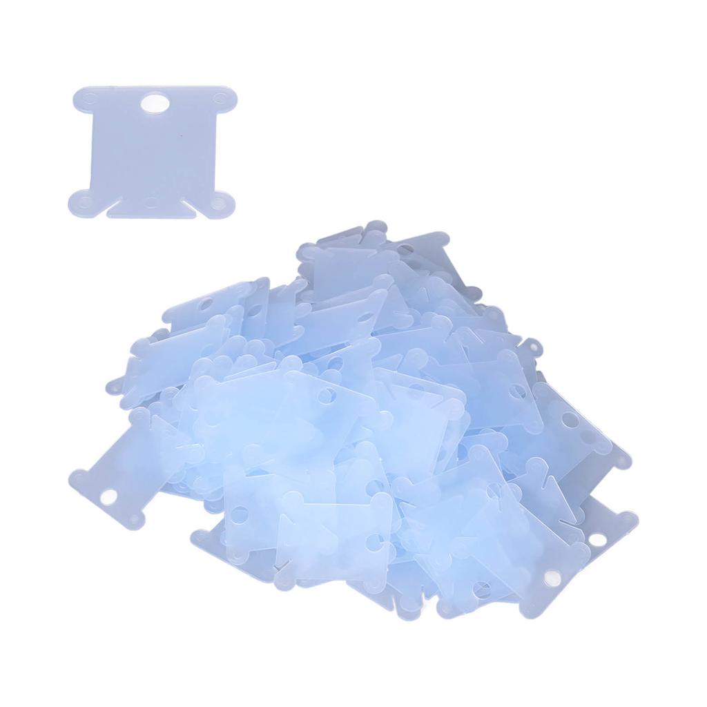 200Pcs Plastic Floss Bobbin Sorting Storage Function Beautiful Practical Household DIY Sewing Thread StorageBlue