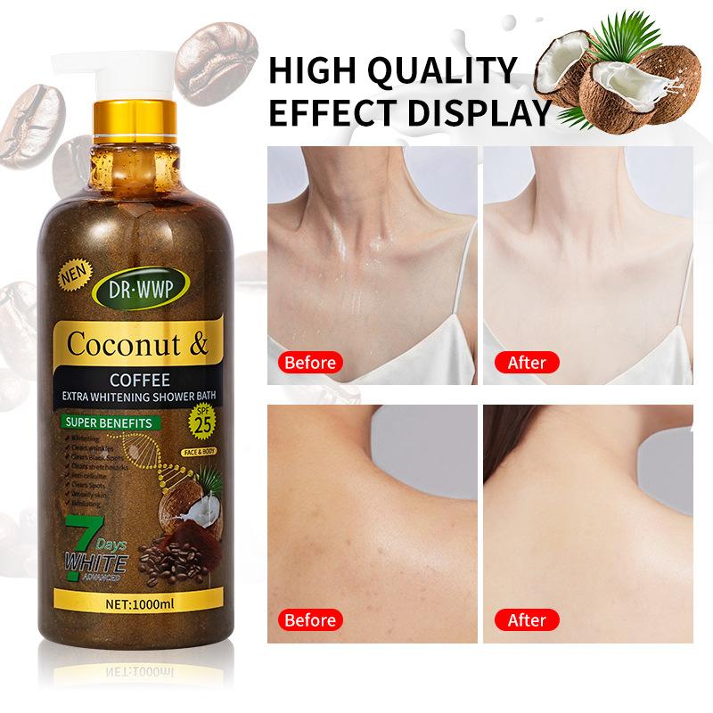 Gel Douche Exfoliant Curcuma Parfum Longue Durée Nettoyant & Exfoliant Gel Douche Pot Extra Large 1000ml