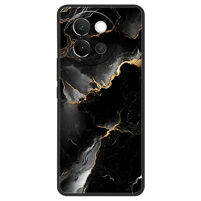 For Vivo V40 Lite 5G Case Marble Soft Matte Silicone Back Cover For Vivo V40 Lite V40Lite Full Coverage Phone Shell 6.78" Coque