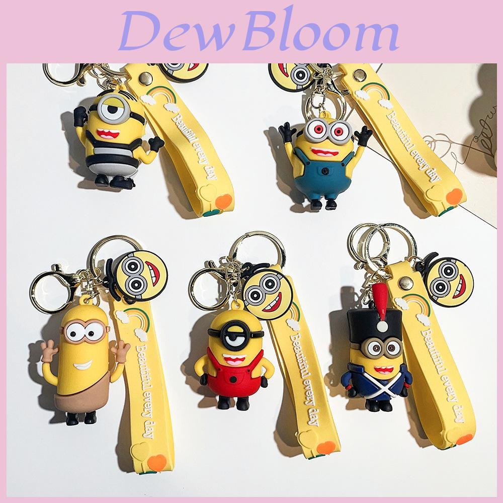 Portachiavi Adorabile Minions Portachiavi per Chiave Auto in Silicone Carino PVC Regalo per Bambini Donne Uomini