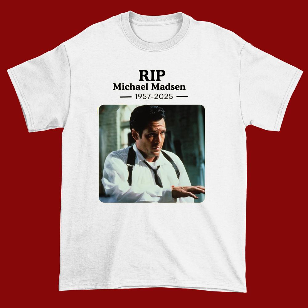 Michael Madsen white Cotton Shirt  All size S-5XL Unisex NEW HO33 Unisex T-Shirt S
