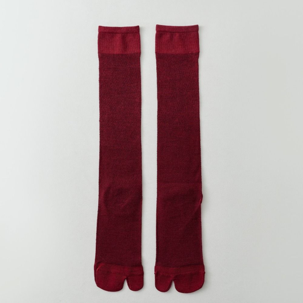 Ultra-thin Ruffle Two Toe Socks Mesh Calf Long Socks Soft Knee High Stockings  Streetwear