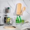 Plastic Wall Mount Organizer Rack Shelf Container Bin Storage Box Holder Basket Hanging Walls/Doors Free Punch for Kitchen, Bathroom, Cabinet,