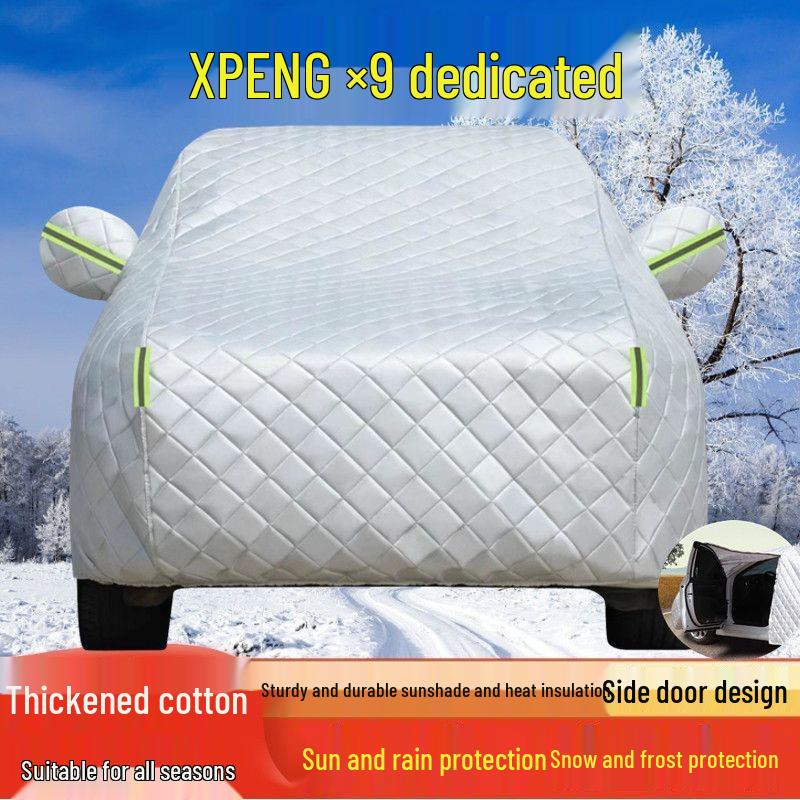 XPeng X9 All-Weather Car Cover: Sun, Rain, Dust Protection with Heat Insulation - Full Coverage.