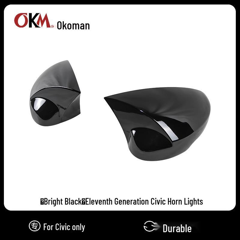 Rearview Mirror Shell for 2022 Honda Civic 11th Gen Glossy Black with Turn Signal