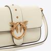 PINKO Soft Leather Swallow Crossbody Bag