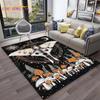 3D Starry Botanical Sun Moonlit Mushroom Rug Floral Hippie Moon Phase Carpet for Aesthetic Bedroom Living Room Vintage Game Mat
