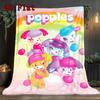 Popples Cartoon 2D Flat Pattern Flannel Blanket High Quality All Seasons Warmth and Comfort Perfect for Christmas Gifts.PMT0914182