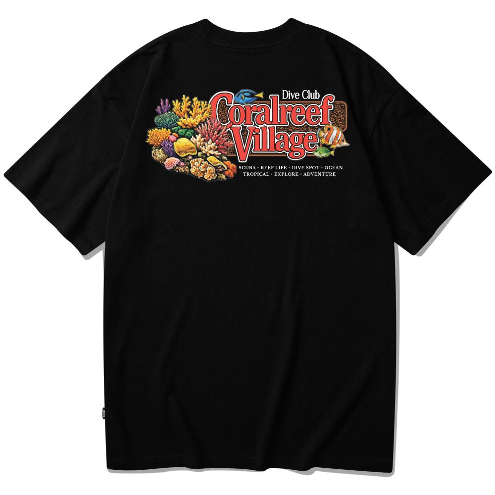 Seupeullaesikodeu Short Sleeve T-Shirt Black - Coralreef Village