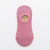 Women's Spring and Summer New Stripe Silicone Non Slip Invisible Cotton Shallow Mouth Boat Socks
