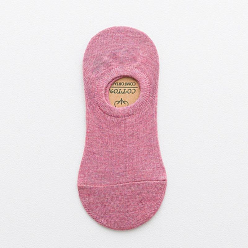 Women's Spring and Summer New Stripe Silicone Non Slip Invisible Cotton Shallow Mouth Boat Socks