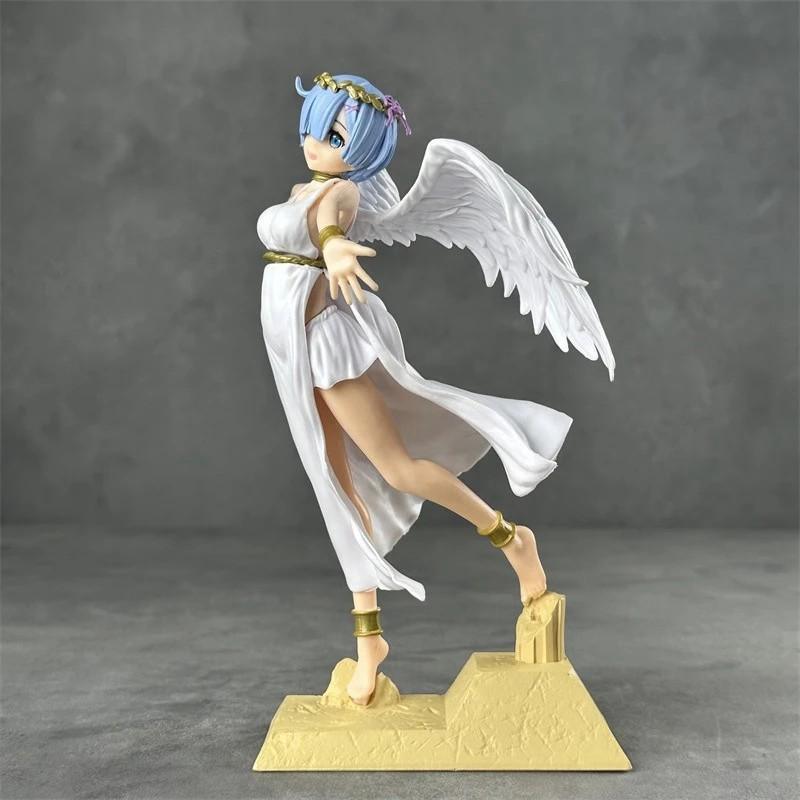 20CM Anime Figur Re:Life In A Different World From Zero Super Ghost Angel Rem Modell Spielzeug PVC Sammlung Schreibtischornamente