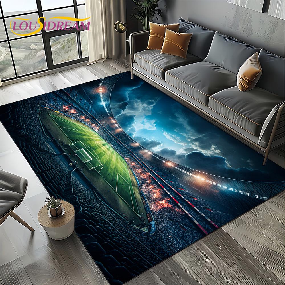 27 Style Football Field Soccer Sport Carpet Rug for Living Room Bedroom Home Sofa Decoration,Kids Area Rug Non-slip Floor Mat