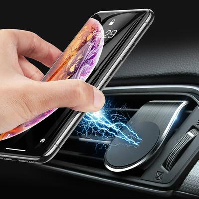 Metall Magnet Handyhalterung GPS Halter Lüftungsschlitzklemme Für IPhone Pro Huawei Xiaomi Auto Magnetische L-Form Handyhalterung