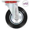 VidaXL 12 Pcs Swivel Casters 160 Mm