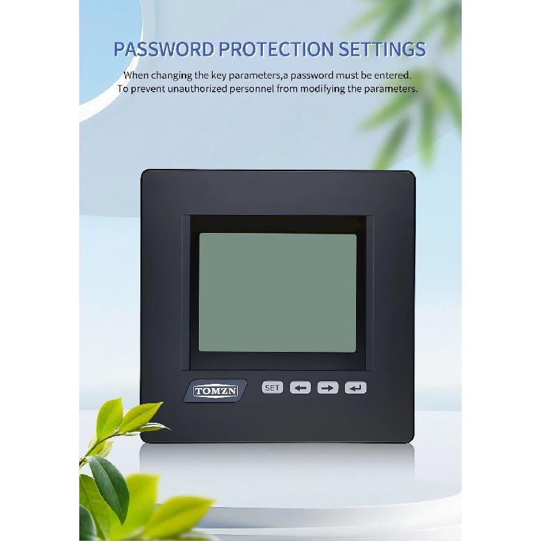 TOMZN 3 Phase 4 Wire System Multi-functional Meter Phase Voltage Line Voltage Current Active/Reactive Power PF RS485 Password
