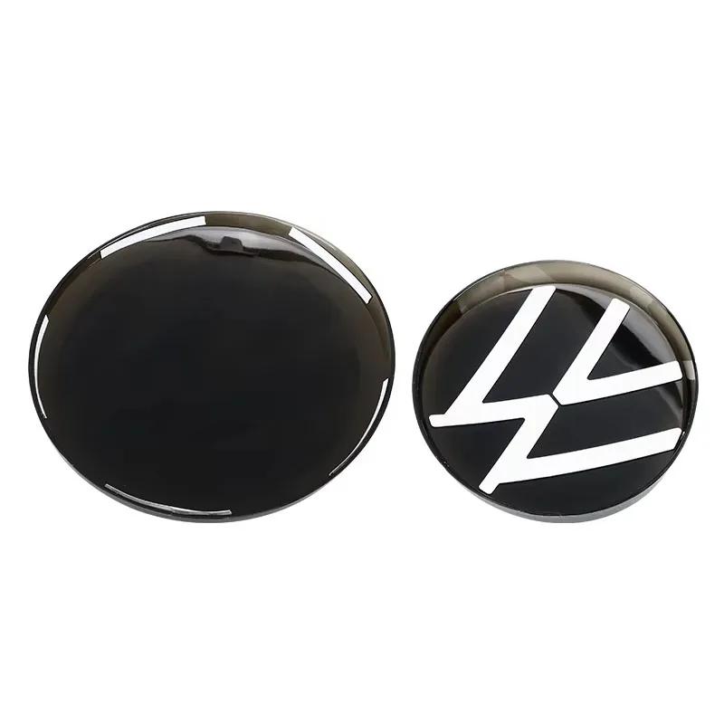 HAT1 Car Front Grille Emblem Badge Cover Rear Trunk Lid Sticker For VW Polo GOLF 6 7 8 Passat B6 B7 B8 Variant CC Tiguan Atlas Jetta