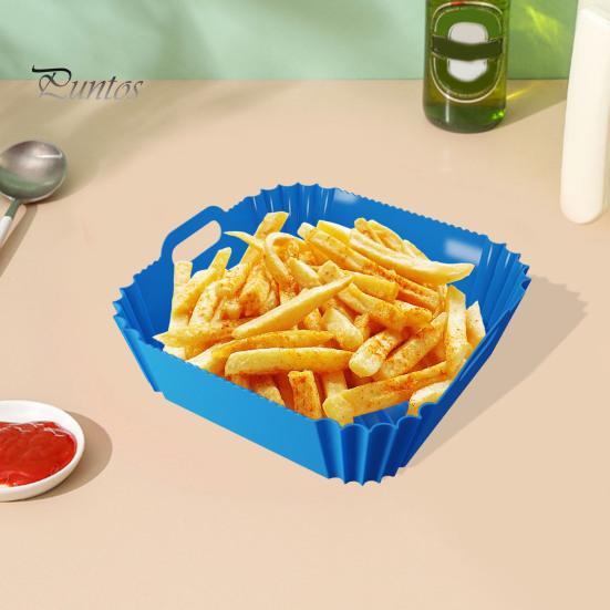 Silikonové vložky do fritézy Opakovaně použitelné čtvercové vložky do fritézy pro 4-6 QT vložky do potravinářské pečicí pánve Příslušenství k fritéze