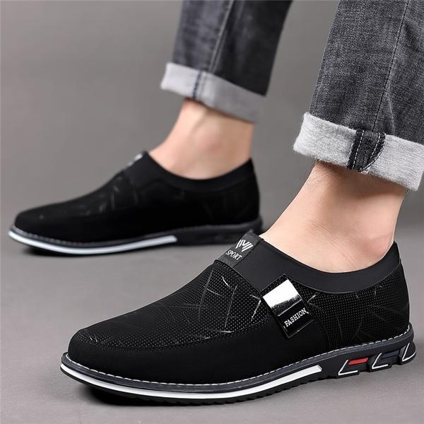 Comfortable Genuine Leather Casual Business Loafers Men Slip On Office Leisure Driving Flats Fashion Daily Work Walking Footwear