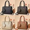 Stylish Large Capacity Pu Bucket Handbag With Color Block Design For Everyday Use